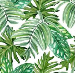 Leaves Watercolour Wallcovering