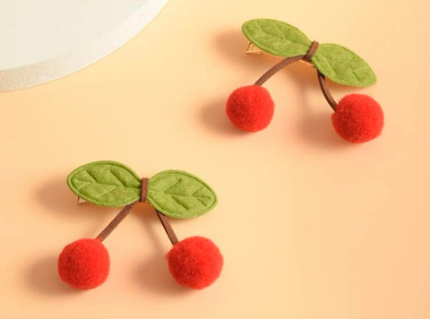 Cherry Hair Clips