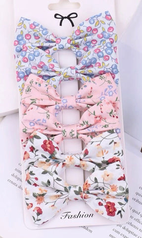 Floral Hair Bows