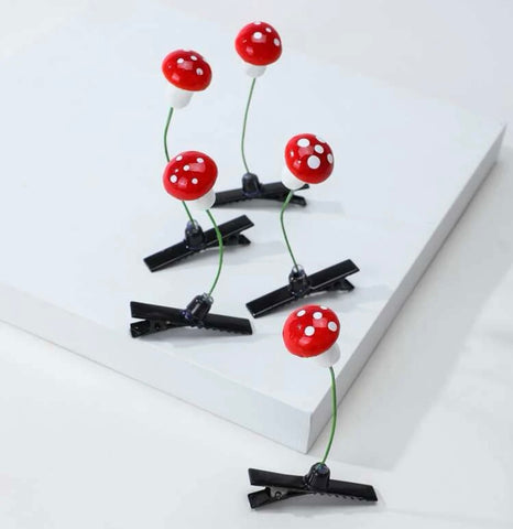 Halloween Mushroom Hair Clips