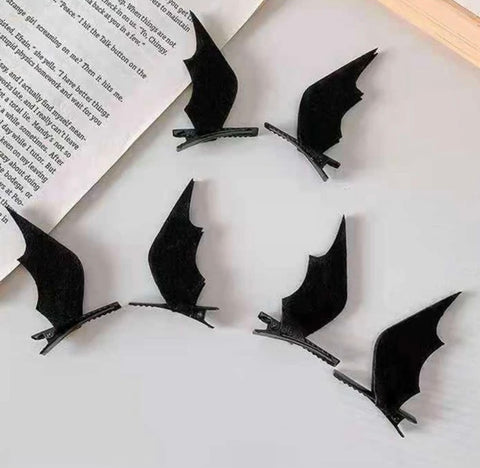 Halloween Bat Wing Hair Clips