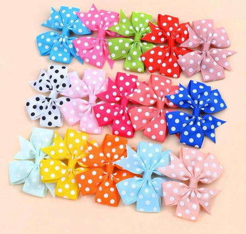 Polkadot Hair Bows