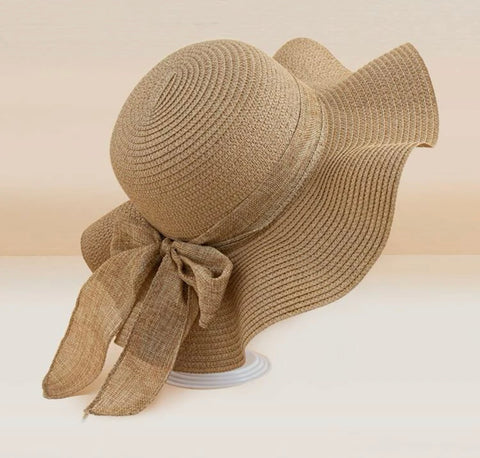 Khaki Toddlers Summer Straw Hat