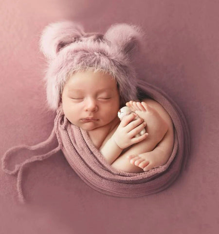 Newborn Photography Knitted Bear Set