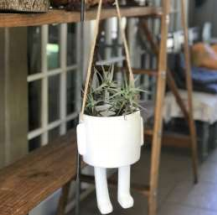 Hanging Planter With Feet